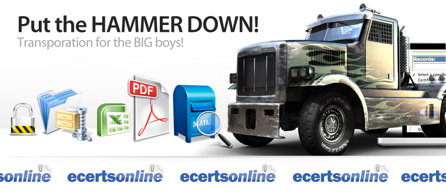 Put the HAMMER DOWN — transportation banner